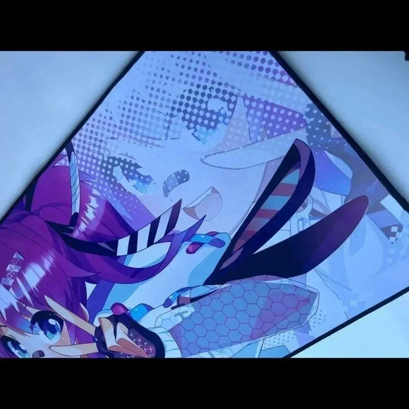 New Vshojo Vtuber Projekt Melody Hentai Al Embroidered Edged Playmat/Mousepad - Picture 4 of 5